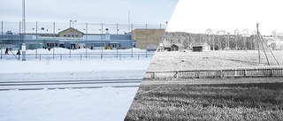 En bördig åkermark blev en skola – så såg det ut 1950 där Lejonströmsskolan nu ligger • Svajpa och se skillnaden