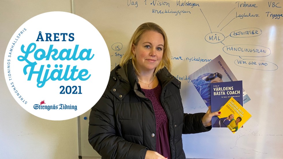 Patricia Wallén, Sisu, kan bli Årets lokala hjälte i Strängnäs kommun: "Det låter otroligt fint", säger den 41-åriga idrottskonsulenten.