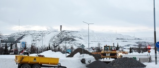 Stor vattenläcka i Kiruna: "Det började forsa vatten" 