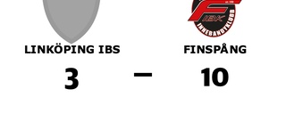 Linköping IBS släppte in fem mål i tredje perioden - föll stort mot Finspång