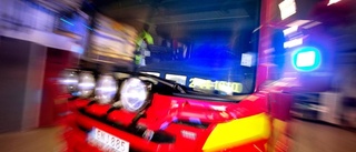 Brand i lastbil på E4 mellan Töre och Kalix