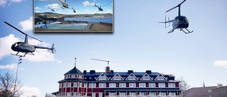 Mysteriet: Därför landade de fem helikoptrarna vid anrika hotellet