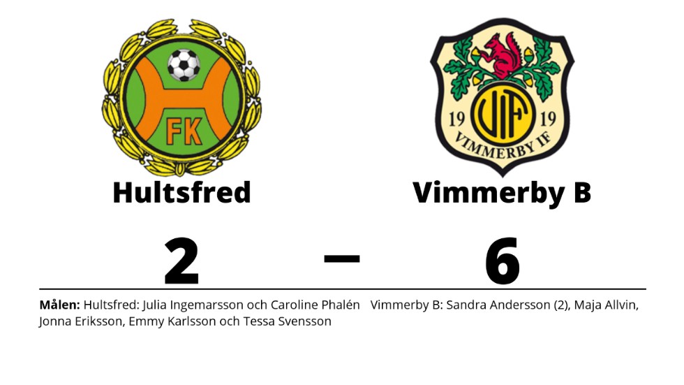 Hultsfreds FK förlorade mot Vimmerby IF B