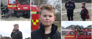  Lucas, 9, larmade om gräsbrand • ”Jag ringde 112 direkt” • Får beröm av räddningstjänsten