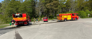Brand på Abborrberget i Strängnäs – räddningstjänsten stoppade spridning
