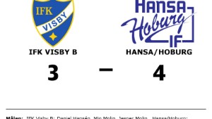 Hansa/Hoburg vände underläge och vann