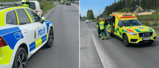 Moped och personbil krockade i Bergsbyn – en till sjukhus