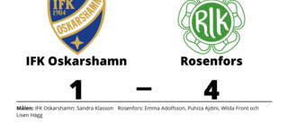 Rosenfors tog rättvis seger mot IFK Oskarshamn