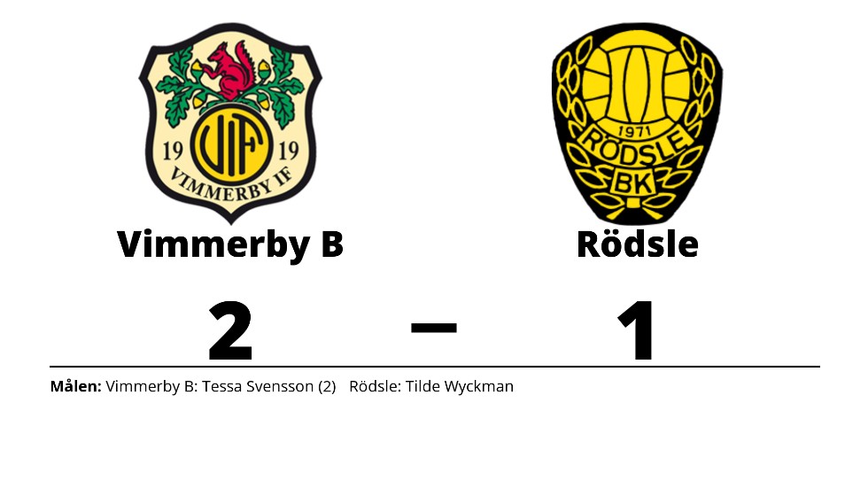 Vimmerby IF B vann mot Rödsle BK
