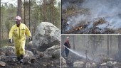 Utomhusbrand i terräng – förstärkning från Piteå kallades in