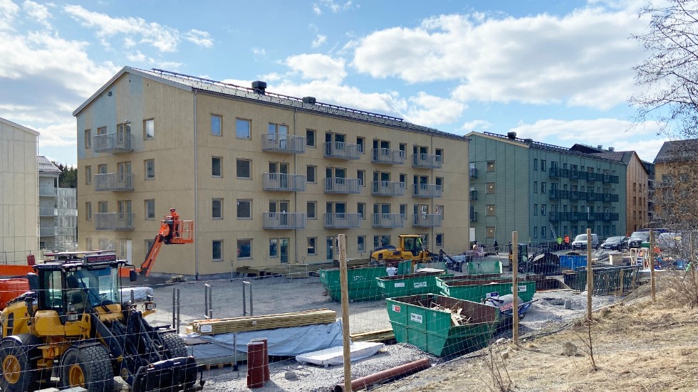 Here are the last two blocks that Heimstaden is building on Västra Erikslid. The location is towards the north and the view from the balconies you see will be towards Vitberget.