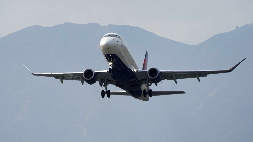 Delta Air Lines klår förväntningarna. Arkivbild