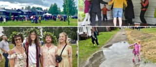 Se bilder från midsommarfirandet – regn, glädje och sång