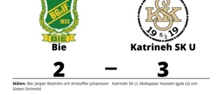 Underläge i halvtid - då vände Katrineh SK U och vann