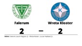 Falerum och Wreta Kloster delade på poängen