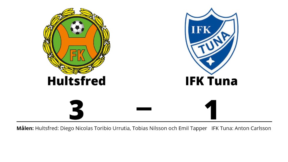 Hultsfreds FK vann mot IFK Tuna