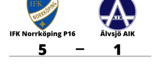 IFK Norrköping P16 vinnare mot Älvsjö AIK i P 16 Nationell Grupp 4 herr