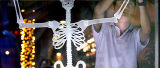 Troligt mänskligt skelett hängde som spöke