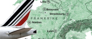 Franska flygplatser evakuerades efter hot