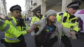 Greta Thunberg frihetsberövad i London