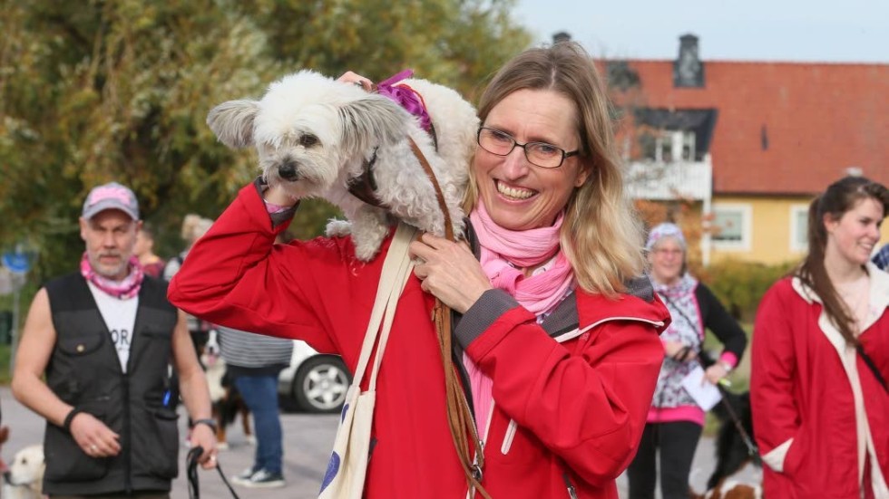 "Lollo och jag går för all cancer, vi tycker det är viktigt" säger Kristin Pettersson