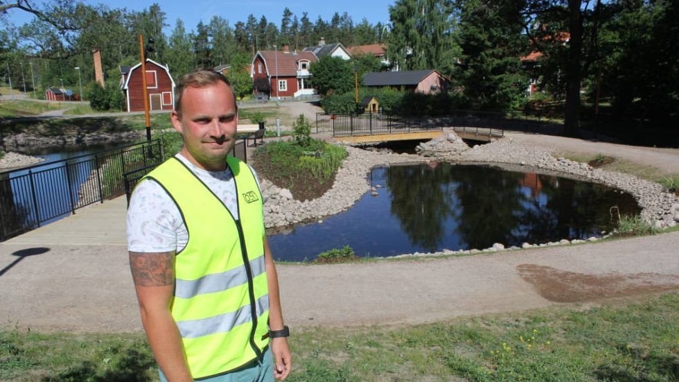 På måndag är det dags för invigning av Mimerparken i Hultsfred, som Simon Råsbacken tycker blev väldigt bra.