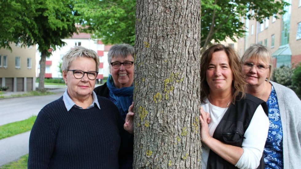 Gunilla Vångström, Britt Gustafsson, Anette Petersson och Malin Wimmerström arbetar aktivt i föreningen Vändela. På tisdagskvällen bjöd de in till öppet hus.