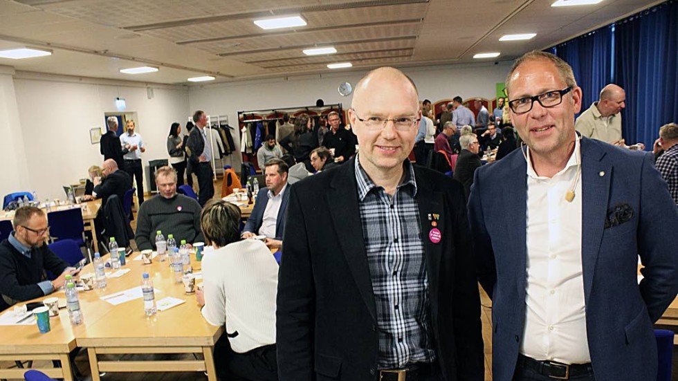 Ulf Kullin, förvaltningsledare och näringslivschef på Västerviks kommun, och Thomas Eriksson, vd för Västervik Framåt.