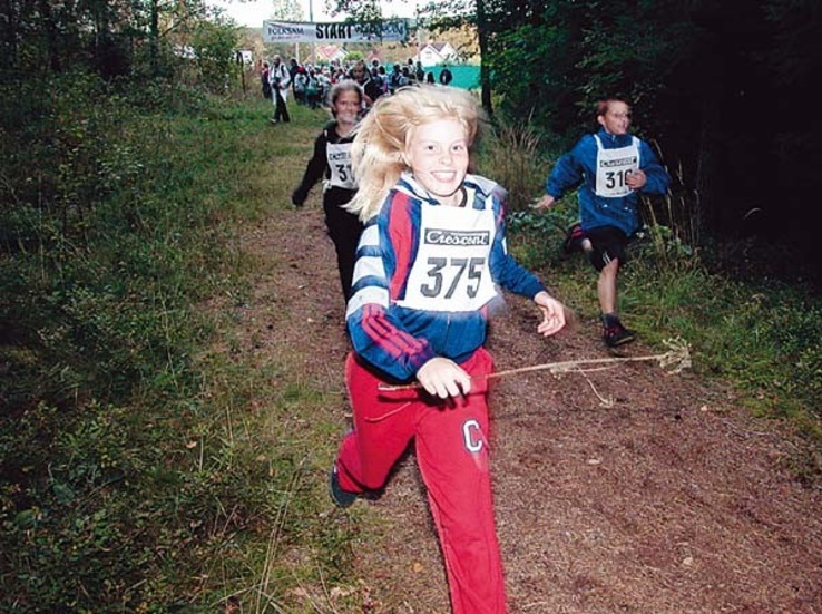 Glädje. Jonna Sellén var en av dem som deltog i Lilla Ingatorpsloppet.