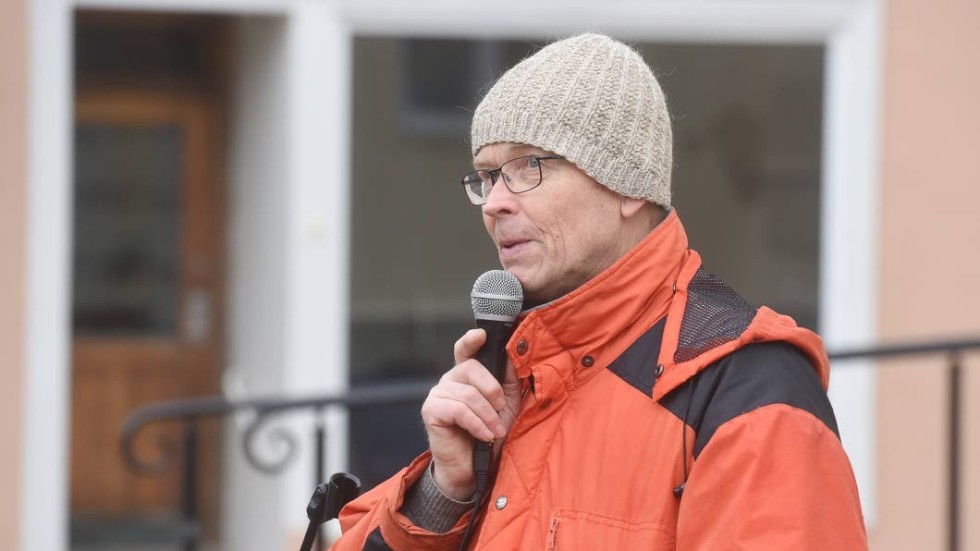 Ingvar Edlund är en lokal klimatkämpe som strejkar för klimatet varje fredag.
