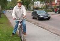 Uppsalacyklister positiva till hjälmtvång
