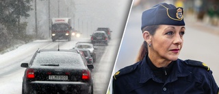 Efter väderomslaget – polisen varnar för att köra med fel däck: "Nog många som varit för snabba med att byta"