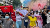 Upprorsminnen väcker nya protester i Myanmar