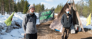 Polis ingrep mot aktivister – kvinna kastade sig framför skogsmaskin • Sveaskog: "Väldigt skärrad situation"