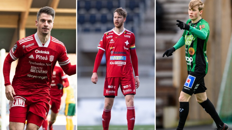 James Burgin, Piteå IF, William Olausson, IFK Luleå, och Gustav Nordh, Varbergs BoIS.