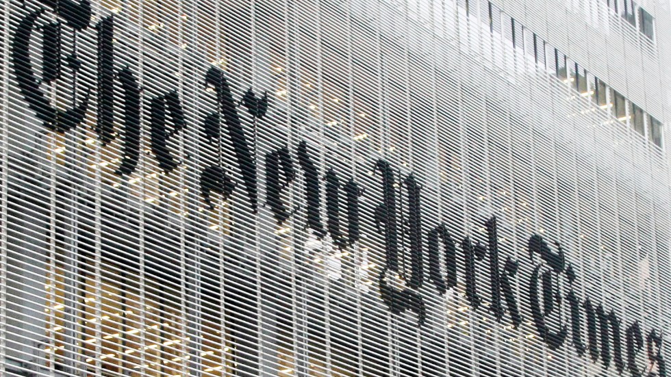 Den amerikanska tidningen The New York Times sajt fanns bland dem som inte gick att nå under tisdagen.