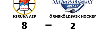 Storseger för Kiruna AIF hemma mot Örnsköldsvik Hockey