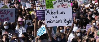 Protester mot hårdare abortlagar över hela USA