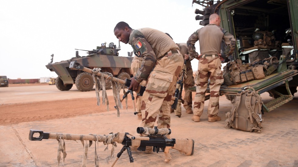 Franska soldater som ingår i styrkan Barkhane i Mali. Arkivbild.