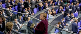 Sista öppnandet av förbundsdagen med Merkel