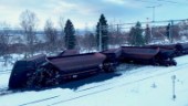 Stort röjningsarbete efter att tåg spårade ut i Narvik