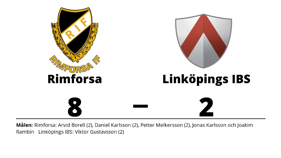 Rimforsa IF vann mot Linköpings IBS U-lag