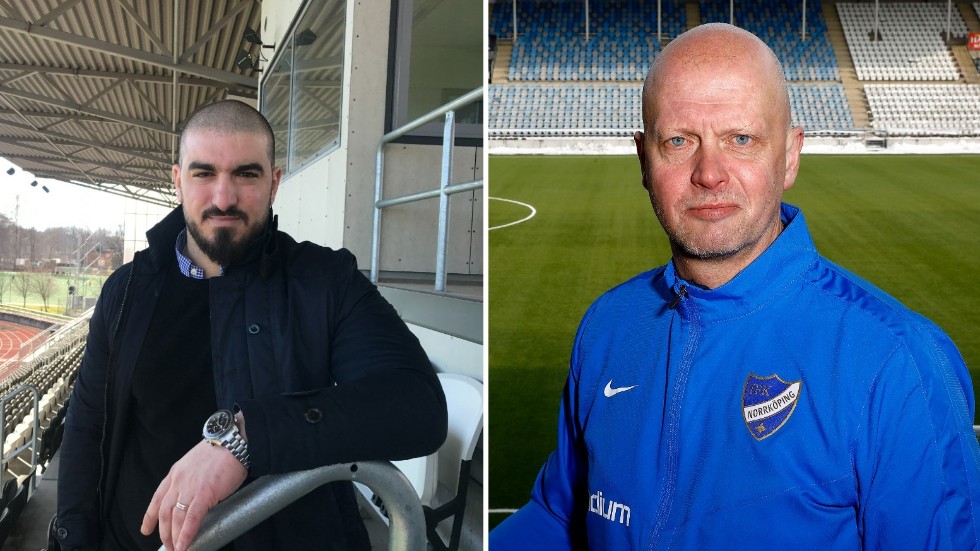 Elias Hanna, Motala AIF:s klubbchef och Tony Martinsson, sportchef i IFK Norrköping. Båda två ser fram mot samarbetet.