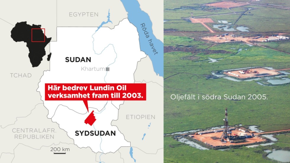 Åtalet rör Lundins verksamhet i södra Sudan under åren 1999–2003.