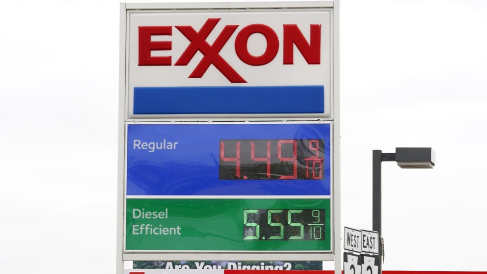 Supervinst från oljebolaget Exxon. Arkivbild.