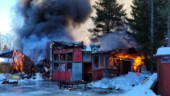 Garage totalförstört i brand: ”Det har brunnit ordentligt” • Brandorsaken ska utredas