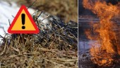 Stor risk för gräsbrand i Sörmland: "Kan spridas fort"
