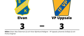 Elvan fixade en poäng mot VP Uppsala