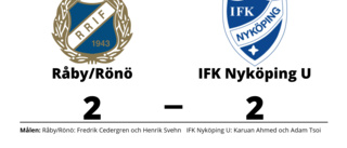 IFK Nyköping U fixade kryss borta mot Råby/Rönö