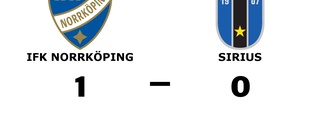 IFK Norrköping vann hemma mot Sirius